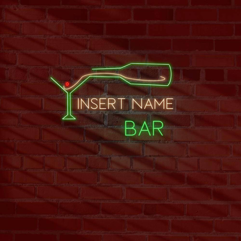 Bar Pouring Glass Part Custom LED Neon Sign - Planet Neon