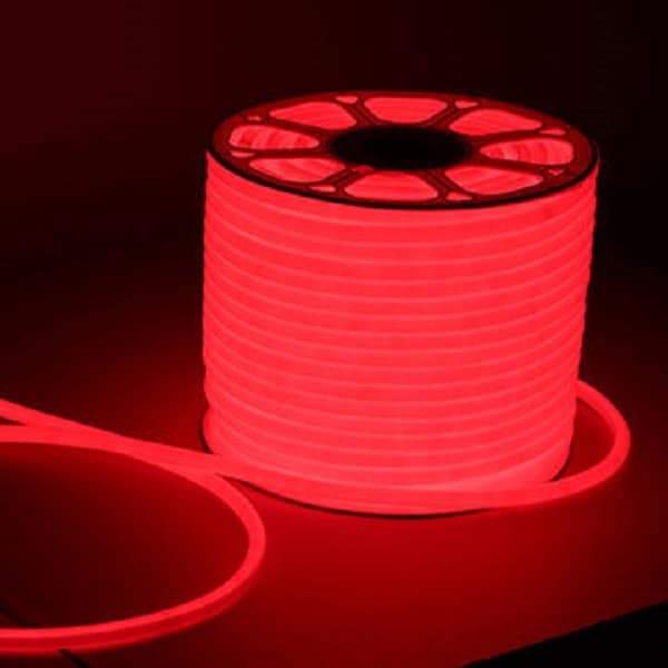 I LumoS 16mm RED Flexible IP65 Dimmable 360 Degree LED Neon Strip Light 12V DC 9W/m - Planet Neon