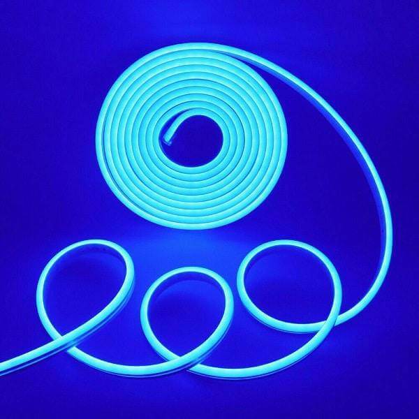 I LumoS 6x12mm BLUE Flexible IP65 Dimmable LED Neon Strip Light 12V 9W/m - Planet Neon