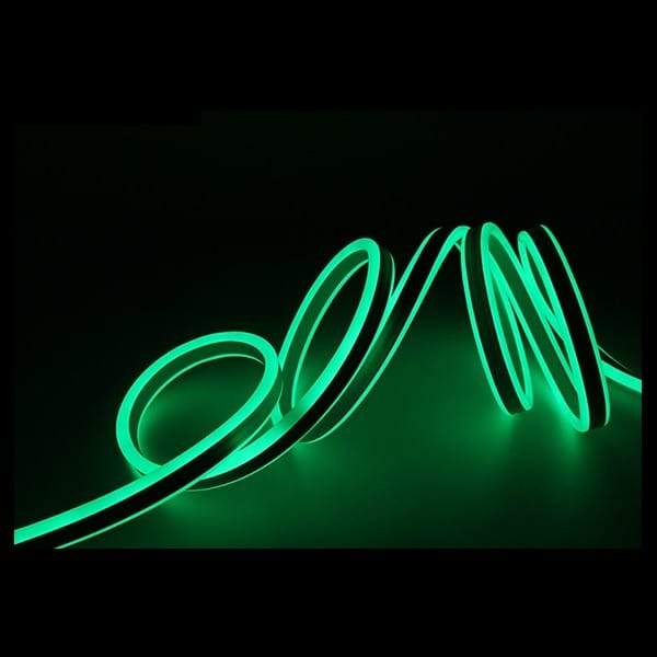 I LumoS 8x16mm GREEN Flexible IP65 Dimmable Double Sided LED Neon Strip Light 12V DC 9W/m - Planet Neon