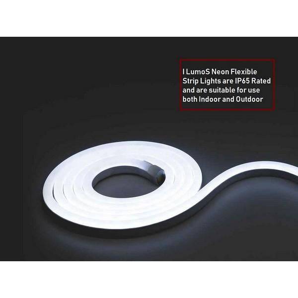 I LumoS 8x16mm PURE WHITE Flexible IP65 Dimmable LED Neon Strip Light 12V 9W/m - Planet Neon