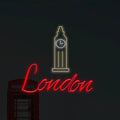 London City Big Ben LED Neon Sign - Made in London Neon Signs - Planet Neon
